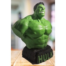 Craft 3d Atölye Hulk  Beton Büst/ Figür- Marvel Comics 12 Cm Boyunda(Paketi Ile Beraber)