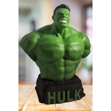 Craft 3d Atölye Hulk  Beton Büst/ Figür- Marvel Comics 12 Cm Boyunda(Paketi Ile Beraber)