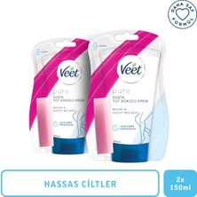 Veet Pure 150ML Duşta Tüy Dökücü Krem Hassas Ciltler X2