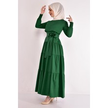 Ayşe Melek Tasarım Bolero Detaylı Terikoton Elbise 2610