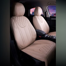 Deniz Tuning Seat Ateca Lüx Deri Oto Koltuk Kılıfı 5'li Settam Takım Iron Seri Bej