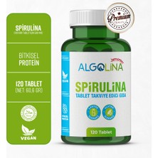 Algolina Spirulina 120 Tablet 525 Mg  PROTEİN KAYNAĞI - TAKVİYE EDİCİ GIDA