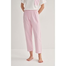 Colords Kadın Cep Detay Çizgili Uzun Pijama Takımı