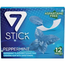 7 Stıck Nane Aromalı Şekersiz Sakız 33 gr x 12'li Paket