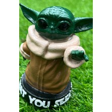 Work3d Baby Yoda Figür 3D Renkli Baskı