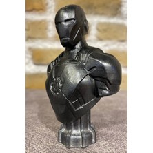 Ironman %100 Beton Büst/ Figür 10 cm Boyunda(Hediye Paketi ile Beraber)