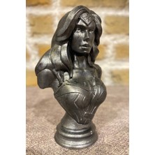 Wonderwoman %100 Beton Büst/ Figür 10 cm Boyunda(Hediye Paketi ile Beraber