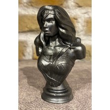 Wonderwoman %100 Beton Büst/ Figür 10 cm Boyunda(Hediye Paketi ile Beraber