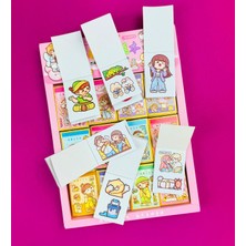 Giftmoda Mini Prenses 3'lü Sticker Defter Seti