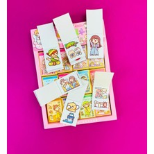 Giftmoda Mini Prenses 3'lü Sticker Defter Seti