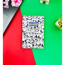 Giftmoda Panda Pattern Tasarımlı Lastikli Defter