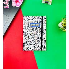 Giftmoda Panda Pattern Tasarımlı Lastikli Defter