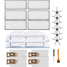 Guiwuu S7 S7 + Robot Vakum ve Paspas Parçaları Için 22 Adet Yedek Aksesuarlar Hepa Filtre Yan Fırça Paspas Pedleri Vakum Torbası (Yurt Dışından)