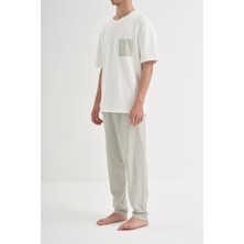 Colords Erkek Cep Detay Çizgili Uzun Pijama Takımı