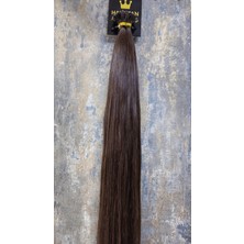 Halit Can HairKing 60cm 4.0 (Koyu Kahve), 200adet,120g, Mikrokaynak/ Uzun Vedolgun Görünüm [100% GERÇEK İNSAN SAÇI]