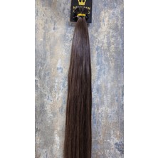 Halit Can HairKing 60cm 4.0 (Koyu Kahve), 200adet,120g, Mikrokaynak/ Uzun Vedolgun Görünüm [100% GERÇEK İNSAN SAÇI]