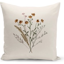 Bertille Home Flower/vintage Serisi Çift Tarafı Dijital Baskılı  8'li Kırlent Kılıfı Seti  (Cushion Cover Set)