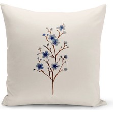 Bertille Home Flower/vintage Serisi Çift Tarafı Dijital Baskılı  4'lü Kırlent Kılıfı Seti  (Cushion Cover Set)