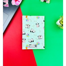 Giftmoda Panda Pattern Yeşil Tasarımlı Lastikli Defter