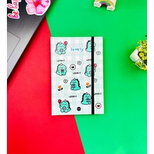 Giftmoda Dino Lovely Kawai Tasarımlı Lastikli Defter