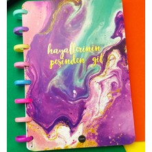 Giftmoda Hayallerinin Peşinden Git Yeni Nesil Kalp Spiralli Defter