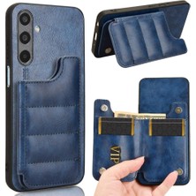 Manyi Mall Samsung Galaxy M35 Vegan Pu Deri Kickstand Cüzdan Kılıf Için Cüzdan Kılıf (Yurt Dışından)