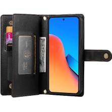 Manyi Mall Xiaomi Poco M6 Pro Iş Için Flip Case Standı Cüzdan Çok Fonksiyonlu (Yurt Dışından)