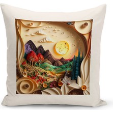 Bertille Home Vintage Serisi Çift Tarafı Dijital Baskılı Kırlent Kılıfı (Vintage Cushion Cover)