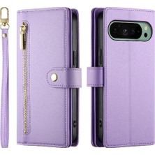 Manyi Mall Google Piksel 9/9 Pro Iş Standı Crossbody Kayış Cüzdan Için Flip Case (Yurt Dışından)