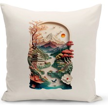 Bertille Home Vintage Serisi Çift Tarafı Dijital Baskılı Kırlent Kılıfı (Vintage Cushion Cover)