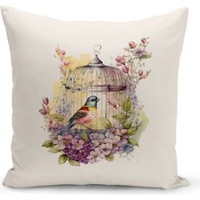 Bertille Home Vintage Serisi Çift Tarafı Dijital Baskılı Kırlent Kılıfı (Vintage Cushion Cover)