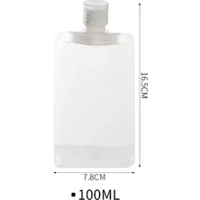 Mi-Ça Home Seyahat Krem Şampuan Kabı Tekrar Kullanılabilir Set 3 Adet 100ML