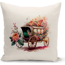 Bertille Home Vintage Serisi Çift Tarafı Dijital Baskılı Kırlent Kılıfı (Vintage Cushion Cover)