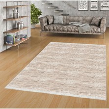 Pamuk Life Halı Kaymaz Deri Taban Yıkanabilir Halı PL4012 Vizon