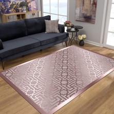 Pamuk Life Halı Kaymaz Deri Taban Yıkanabilir Halı PL4943 Pembe