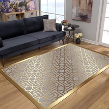 Pamuk Life Halı Kaymaz Deri Taban Yıkanabilir Halı PL4943 Gold