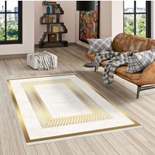 Pamuk Life Halı Kaymaz Deri Taban Yıkanabilir Halı PL5110 Gold