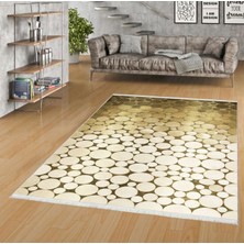 Pamuk Life Halı Kaymaz Deri Taban Yıkanabilir Halı PL5416 Gold