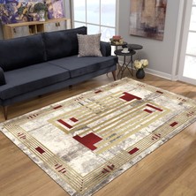 Pamuk Life Halı Kaymaz Deri Taban Yıkanabilir Halı PL5420 Bordo