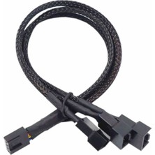 Roboyol Store 1 To 3 Çoğaltıcı 25CM Fan Uzatma Kablosu Y Tip 4 Pin 3 Pin Bilgisayar Kasa Anakart Ekran Kartı