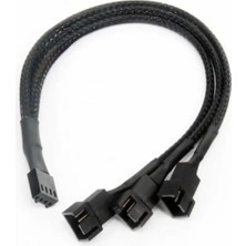 Roboyol Store 1 To 3 Çoğaltıcı 25CM Fan Uzatma Kablosu Y Tip 4 Pin 3 Pin Bilgisayar Kasa Anakart Ekran Kartı