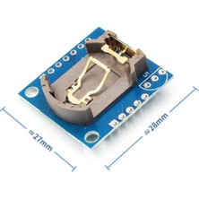 Roboyol Store DS1307 Rtc Iıc Zaman Modül Gerçek Zaman Saat I2C 24C32 Eeprom Saniye Dakika Saat Gün Ay Yıl Tarih