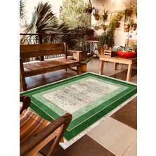 Pamuk Life Halı Kaymaz Deri Taban Yıkanabilir Halı PL5400 Yeşil
