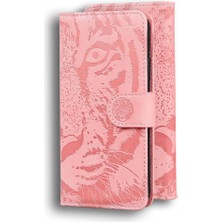 GX Boutique Samsung Galaxy M35 Kabartmalı Sevimli Kaplan Deri Cüzdan Için Flip Case (Yurt Dışından)