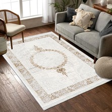 Pamuk Life Halı Kaymaz Deri Taban Yıkanabilir Halı PL4905 Vizon