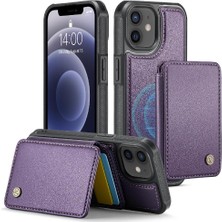 GX Boutique IPhone 12 Için Kılıf Pro Standı Fonksiyonu Manyetik Rfıd Engelleme Ayrılabilir (Yurt Dışından)