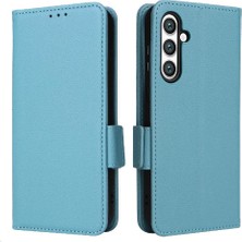 GX Boutique Samsung Galaxy S24 Fe Pu Deri Cüzdan Için Flip Case Yan Toka Kartı (Yurt Dışından)