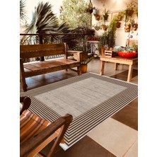 Pamuk Life Halı Kaymaz Deri Taban Yıkanabilir Halı PL5413 Kahve