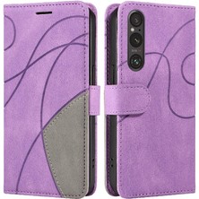 GX Boutique Sony Xperia 1V Pu Deri Flip Folio Kılıf Kickstand Koruyucu (Yurt Dışından)