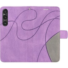 GX Boutique Sony Xperia 1V Pu Deri Flip Folio Kılıf Kickstand Koruyucu (Yurt Dışından)